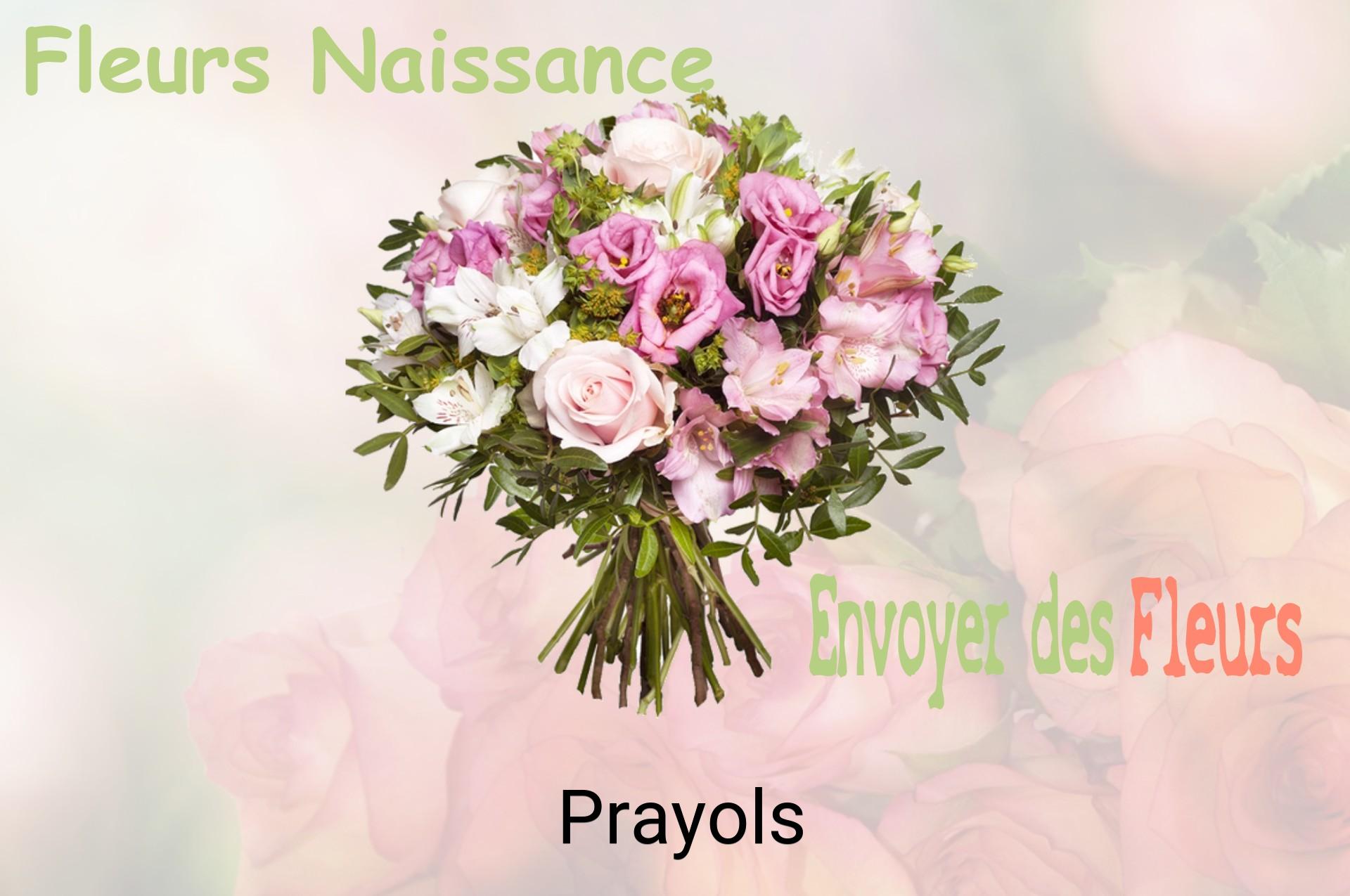 Bouquet de fleurs de naissance livré à Prayols
